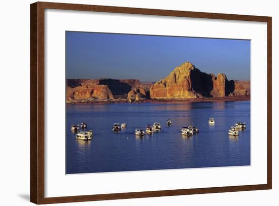 Wahweap Marina, Glen Canyon National Recreation Area, Lake Powell, Page, Arizona-Michel Hersen-Framed Photographic Print