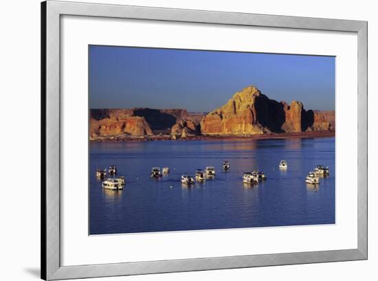 Wahweap Marina, Glen Canyon National Recreation Area, Lake Powell, Page, Arizona-Michel Hersen-Framed Photographic Print