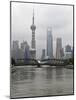 Waibaidu Bridge (Garden Bridge) over Suzhou Creek, Pudong Skyline with Oriental Pearl Tower and Sha-Amanda Hall-Mounted Photographic Print