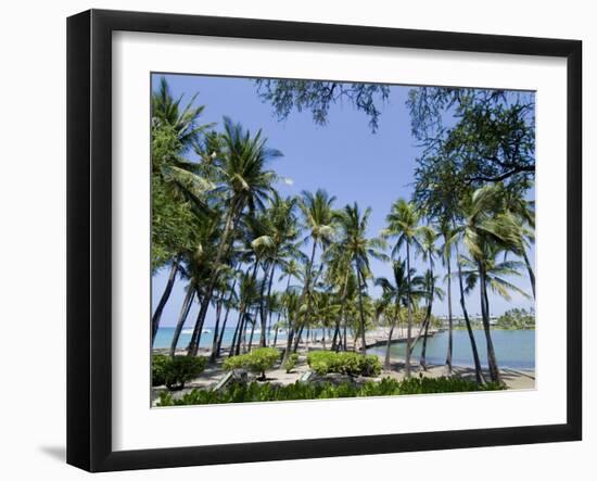 Waikaloa Beach, Island of Hawaii (Big Island), Hawaii, USA-Ethel Davies-Framed Photographic Print