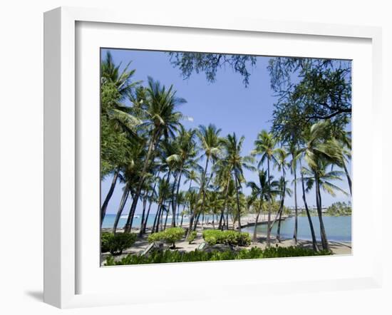 Waikaloa Beach, Island of Hawaii (Big Island), Hawaii, USA-Ethel Davies-Framed Photographic Print