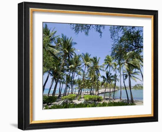 Waikaloa Beach, Island of Hawaii (Big Island), Hawaii, USA-Ethel Davies-Framed Photographic Print