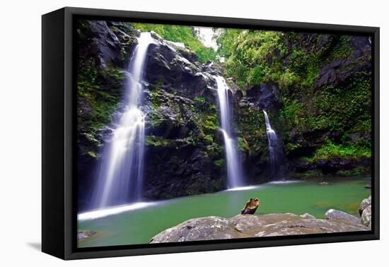 Waikamoi Falls On The Road To Hana-George Oze-Framed Premier Image Canvas