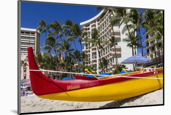 Waikiki Beach, Honolulu, Oahu, Hawaii, United States of America, Pacific-Rolf Richardson-Mounted Photographic Print