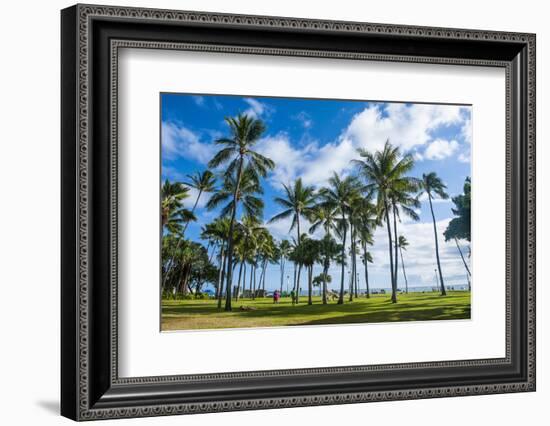 Waikiki Beach, Oahau, Hawaii, United States of America, Pacific-Michael-Framed Photographic Print