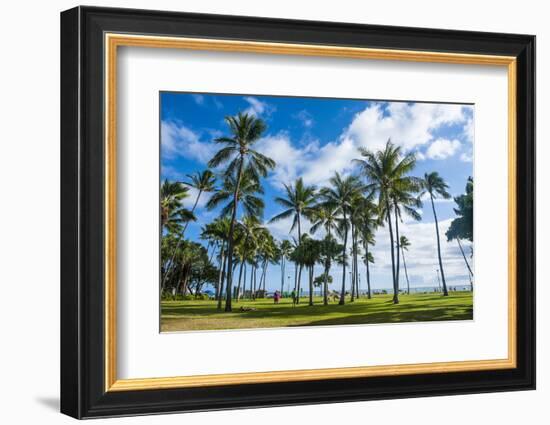 Waikiki Beach, Oahau, Hawaii, United States of America, Pacific-Michael-Framed Photographic Print