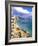 Waikiki Beach with Diamond Head, Honolulu, Oahu, Hawaii-Bill Bachmann-Framed Photographic Print