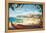 Waikiki Beach-Kerne Erickson-Framed Stretched Canvas