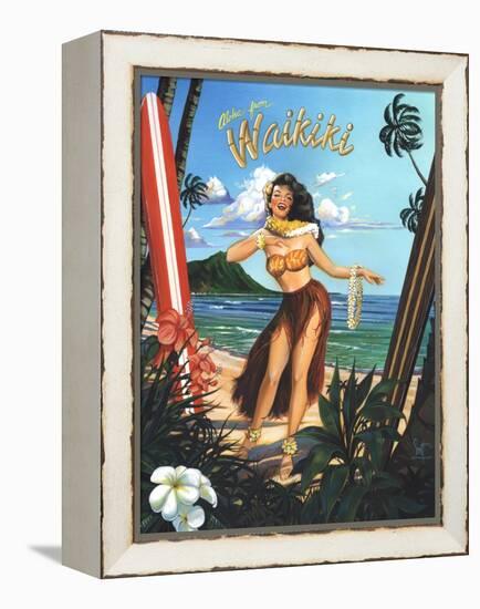 Waikiki Girl-Scott Westmoreland-Framed Stretched Canvas