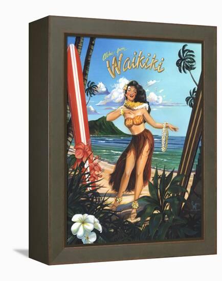 Waikiki Girl-Scott Westmoreland-Framed Stretched Canvas