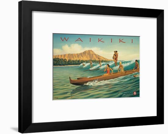 Waikiki-Kerne Erickson-Framed Art Print