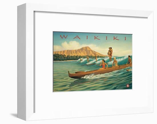 Waikiki-Kerne Erickson-Framed Art Print