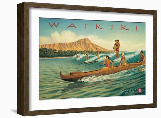 Waikiki-Kerne Erickson-Framed Art Print