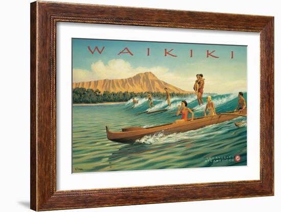 Waikiki-Kerne Erickson-Framed Art Print