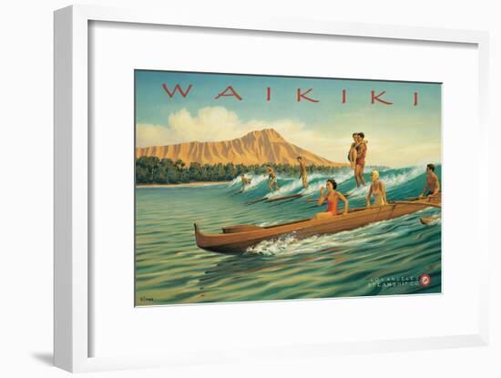 Waikiki-Kerne Erickson-Framed Art Print