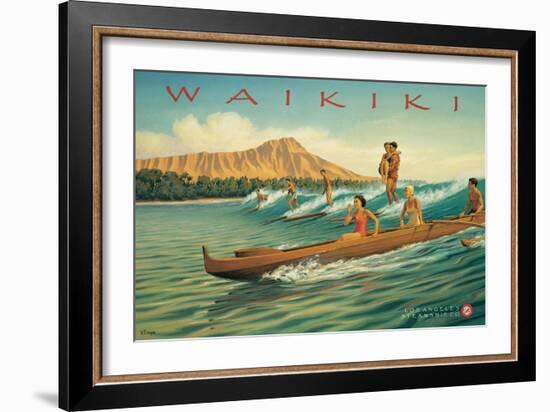 Waikiki-Kerne Erickson-Framed Art Print