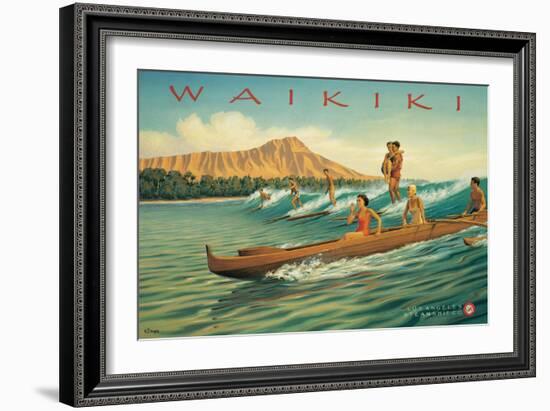 Waikiki-Kerne Erickson-Framed Art Print