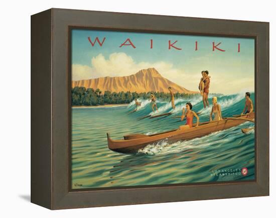 Waikiki-Kerne Erickson-Framed Stretched Canvas