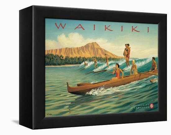 Waikiki-Kerne Erickson-Framed Stretched Canvas