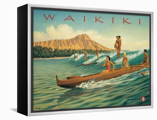 Waikiki-Kerne Erickson-Framed Stretched Canvas