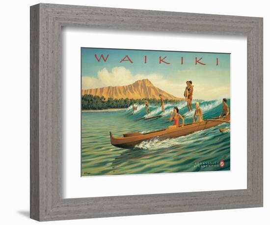 Waikiki-Kerne Erickson-Framed Premium Giclee Print