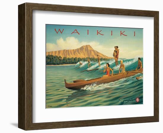 Waikiki-Kerne Erickson-Framed Premium Giclee Print