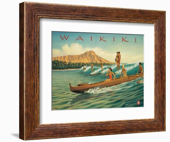 Waikiki-Kerne Erickson-Framed Premium Giclee Print