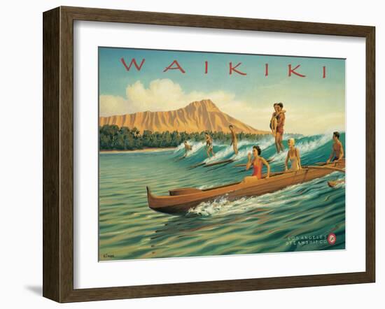 Waikiki-Kerne Erickson-Framed Art Print