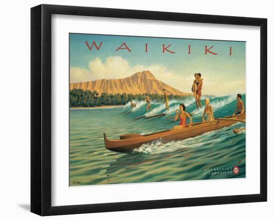 Waikiki-Kerne Erickson-Framed Art Print