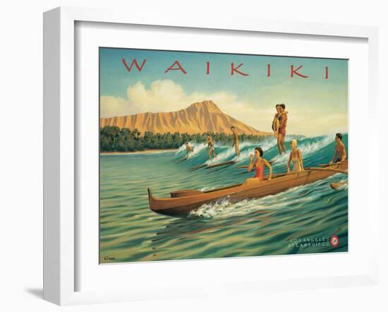 Waikiki-Kerne Erickson-Framed Art Print