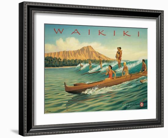 Waikiki-Kerne Erickson-Framed Art Print