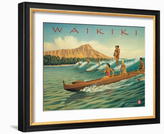 Waikiki-Kerne Erickson-Framed Art Print