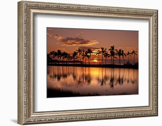 Waikoloa Sunset at Anaeho'omalu Bay-NT Photography-Framed Photographic Print