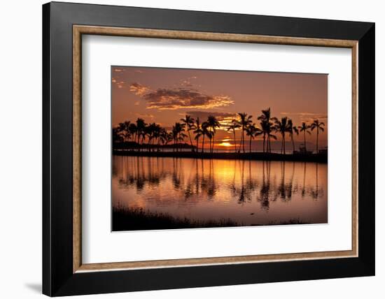 Waikoloa Sunset at Anaeho'omalu Bay-NT Photography-Framed Photographic Print