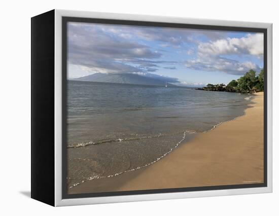Wailea Beach, Maui, Hawaii, Hawaiian Islands, Pacific, USA-Alison Wright-Framed Premier Image Canvas