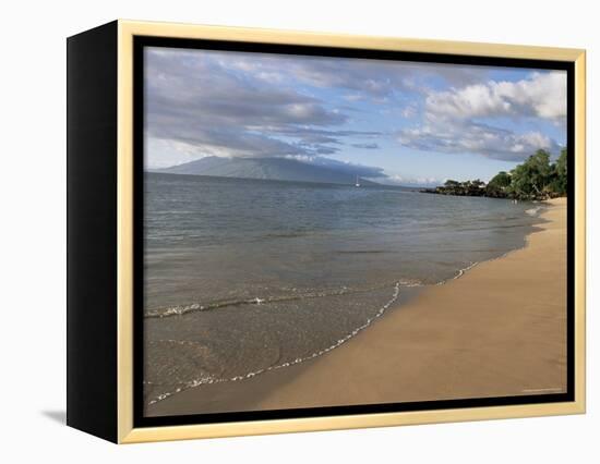 Wailea Beach, Maui, Hawaii, Hawaiian Islands, Pacific, USA-Alison Wright-Framed Premier Image Canvas