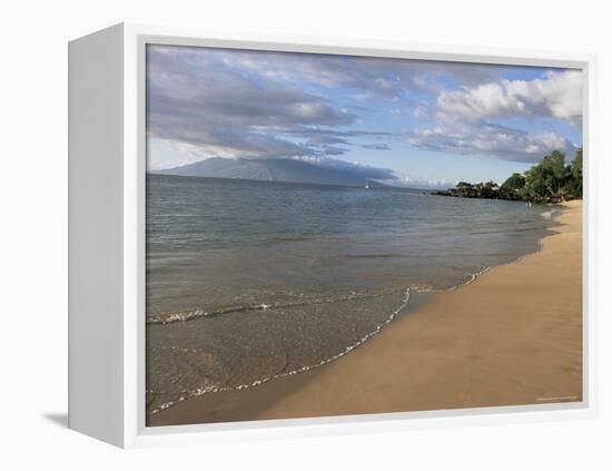 Wailea Beach, Maui, Hawaii, Hawaiian Islands, Pacific, USA-Alison Wright-Framed Premier Image Canvas