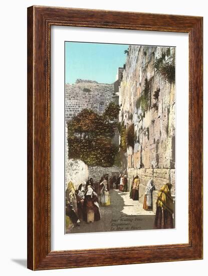 Wailing Wall, Jerusalem-null-Framed Art Print