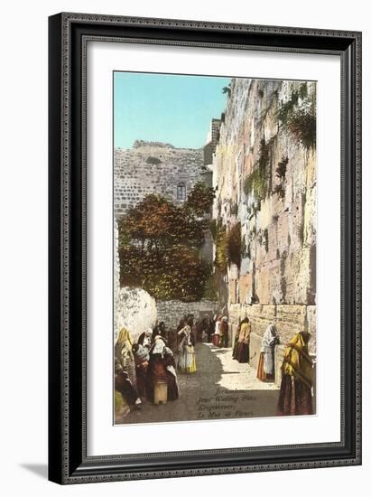 Wailing Wall, Jerusalem-null-Framed Art Print