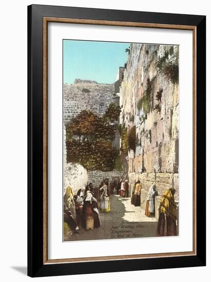 Wailing Wall, Jerusalem-null-Framed Premium Giclee Print