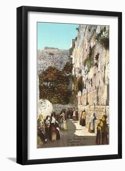 Wailing Wall, Jerusalem-null-Framed Premium Giclee Print