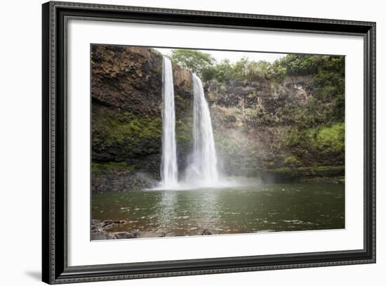 Wailua Falls, Kauai, Hawaii, United States of America, Pacific-Michael DeFreitas-Framed Photographic Print