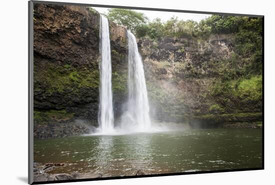 Wailua Falls, Kauai, Hawaii, United States of America, Pacific-Michael DeFreitas-Mounted Photographic Print