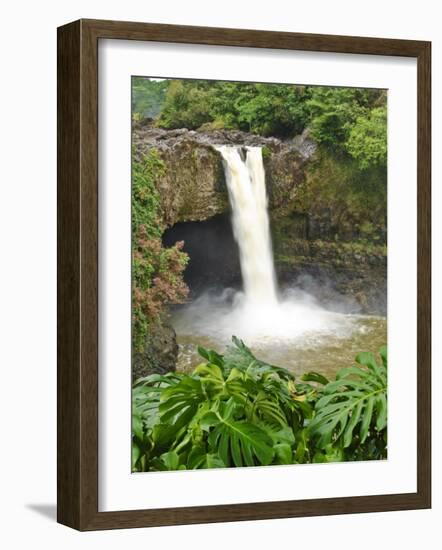 Wailuku River Rainbow Falls State Park on the Big Island, Hawaii-Michael DeFreitas-Framed Photographic Print