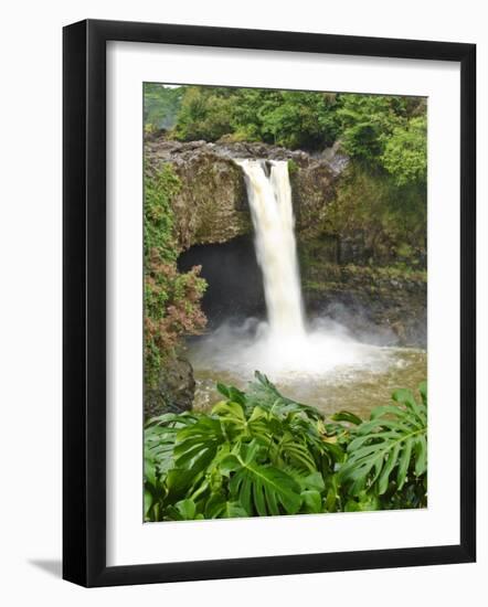 Wailuku River Rainbow Falls State Park on the Big Island, Hawaii-Michael DeFreitas-Framed Photographic Print