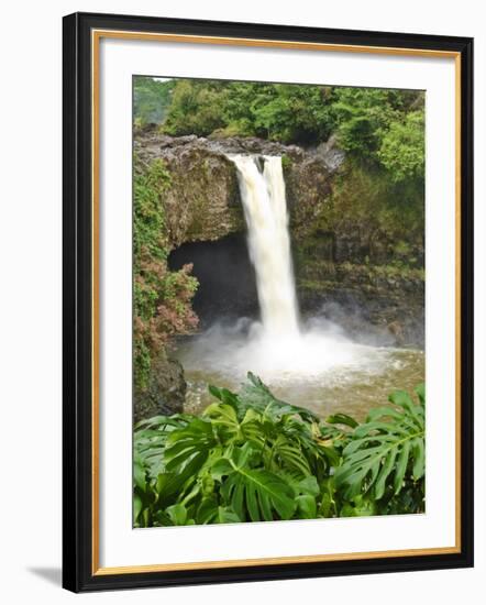 Wailuku River Rainbow Falls State Park on the Big Island, Hawaii-Michael DeFreitas-Framed Photographic Print