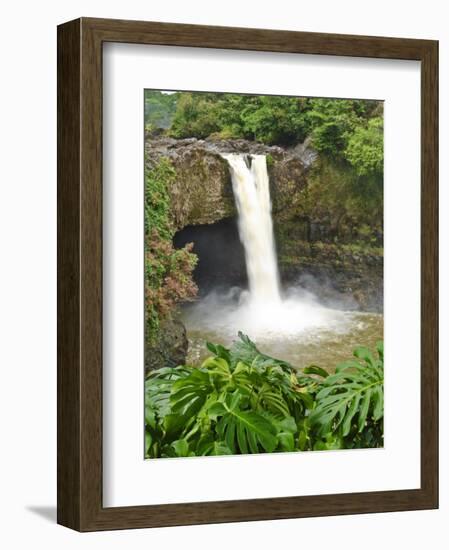 Wailuku River Rainbow Falls State Park on the Big Island, Hawaii-Michael DeFreitas-Framed Photographic Print