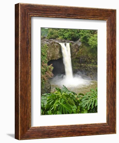 Wailuku River Rainbow Falls State Park on the Big Island, Hawaii-Michael DeFreitas-Framed Photographic Print