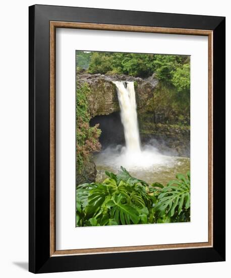 Wailuku River Rainbow Falls State Park on the Big Island, Hawaii-Michael DeFreitas-Framed Photographic Print