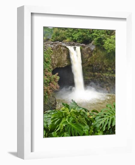 Wailuku River Rainbow Falls State Park on the Big Island, Hawaii-Michael DeFreitas-Framed Photographic Print